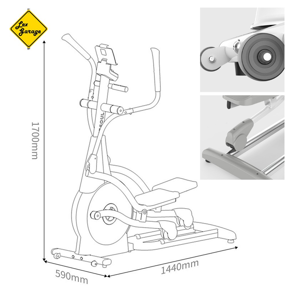 Elliptical Machine Yesoul E30S Alat Fitness alt treadmill