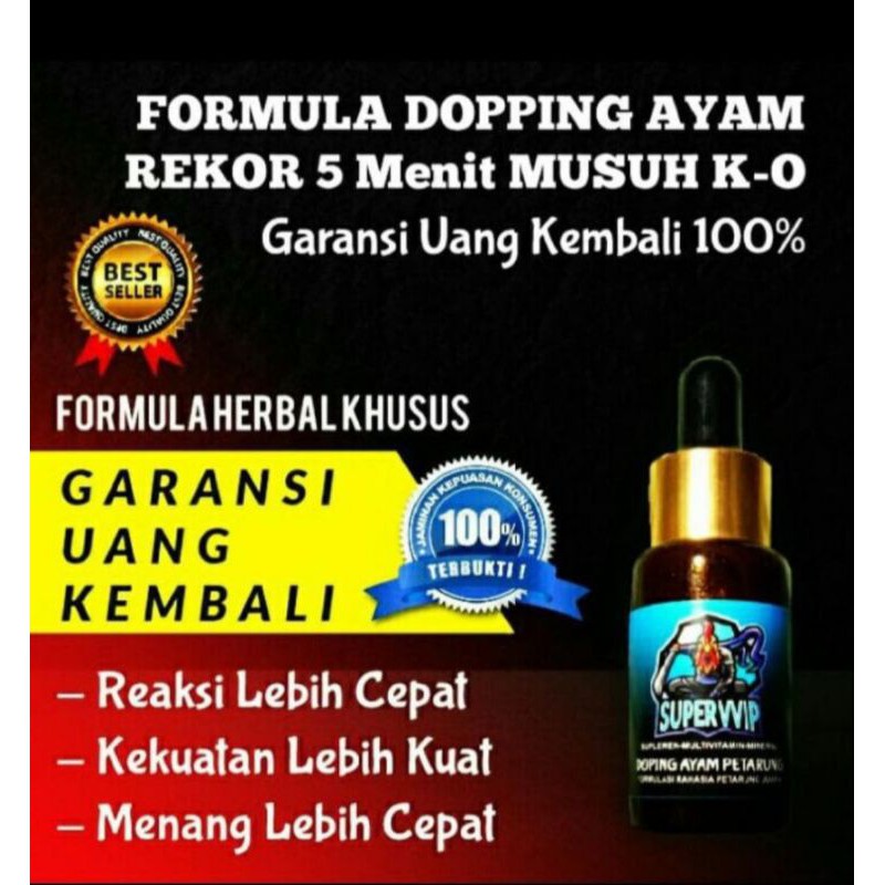 JAMINAN UANG KEMBALI DOPING DJALOE SUPER VVIP/DOPING AYAM TAJI