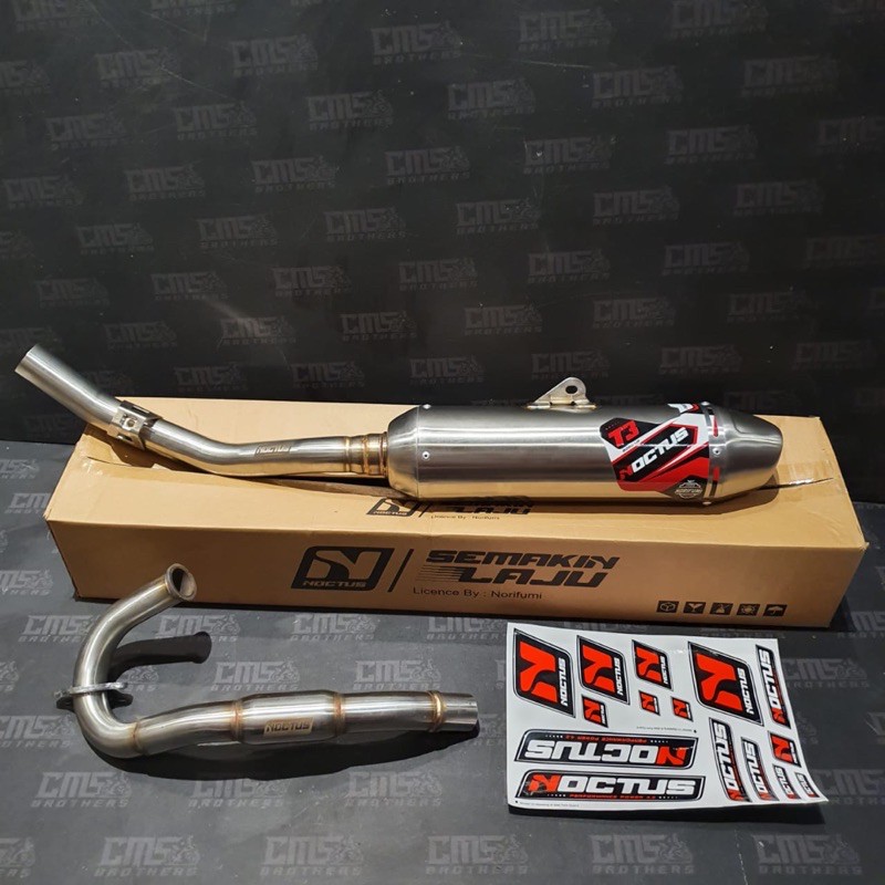 Knalpot Norifumi Noctus T3 Bore Up Yamaha WR 155 Original