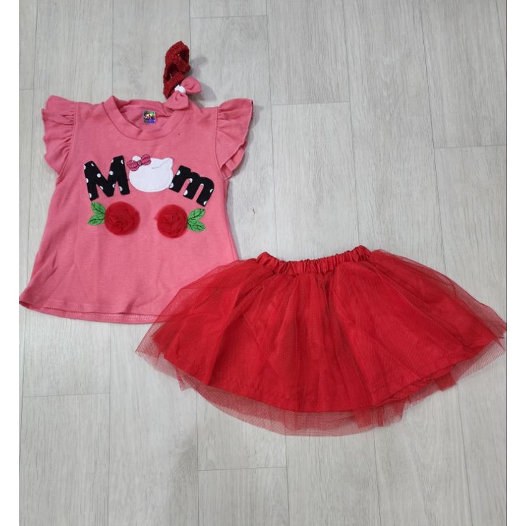 sofiebabyshop set atasan tutu + bandana