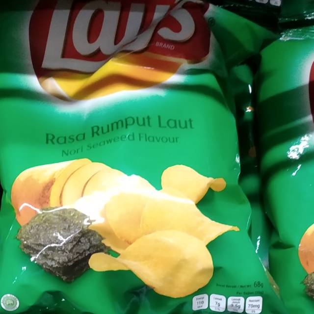 

Lay's rasa rumput laut •|• lay's nori seaweed flavor 68gr