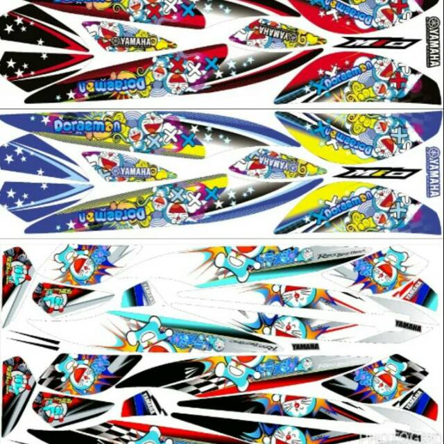 Striping Lis Sticker Variasi Yamaha Mio J Doraemon Shopee Indonesia