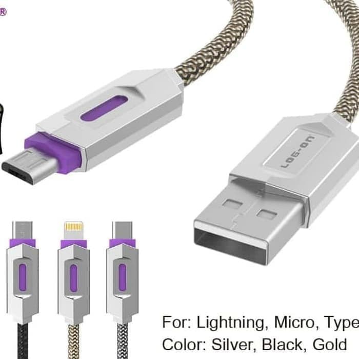 KABEL DATA BATTLE LO-CB52 LIGHTNING -IOS PIN CABLE 2.4A FAST CHARGING LOG ON