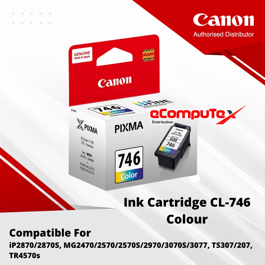 CARTRIDGE CANON CL-746 COLOR / TINTA CATRIDGE CANON CL746 COLOUR - RESMI