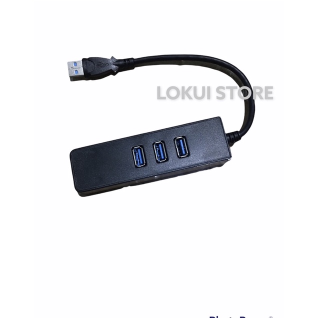 USB 3.0 To HUB 3 Port With Lan Gigabit Ethernet Adapter Converter - High Speed