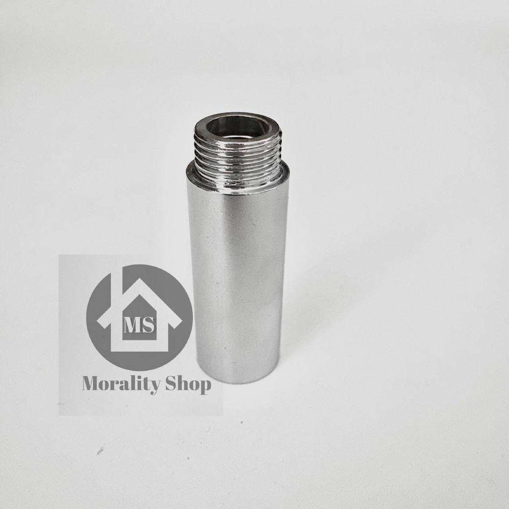 Sok Kran Nepel Stainless 7cm 1/2 Inch - Sokran Fitting sambungan pipa pralon nepel stenlis naple SK7