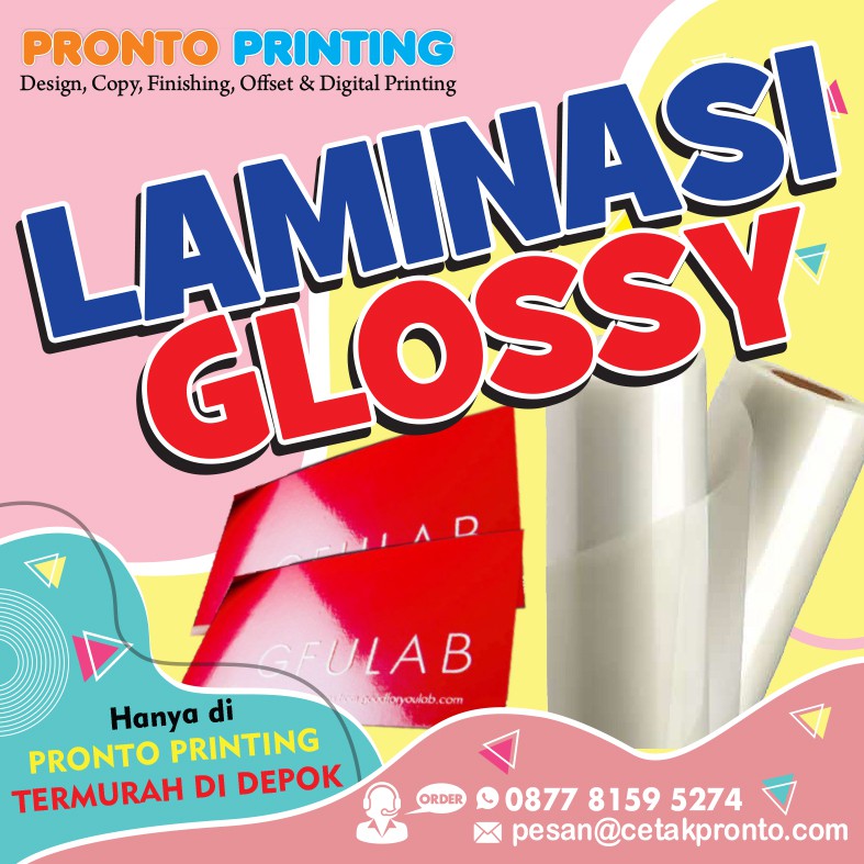 

Pronto Printing Laminasi Doft Atau Glosy A3+