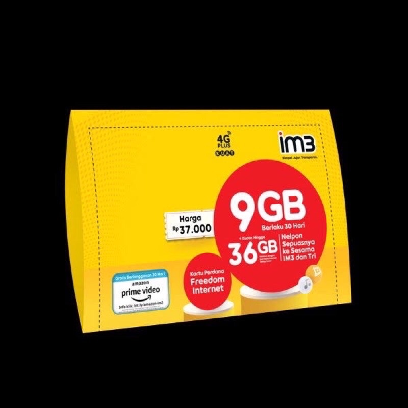 PERDANA PAKET IM3 9GB 24JAM INDOSAT JABODETABEK SUKABUMI