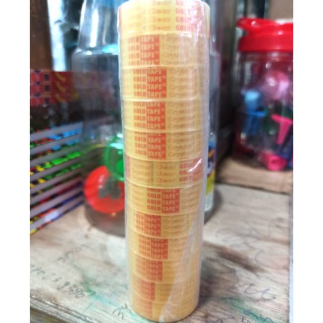 

Isolasi bening mini Gold Tape / solatip kecil Goldtape