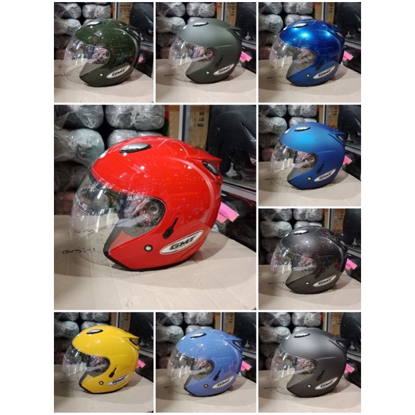 Jual Helm Half Face Gmt Centro Doble Visor Original Shopee Indonesia