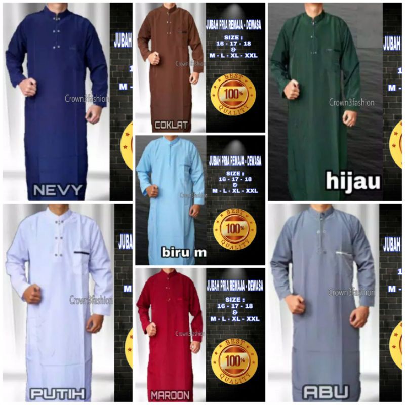 JUBAH PRIA ANAK TANGGUNG - DEWASA TERBARU *COD√