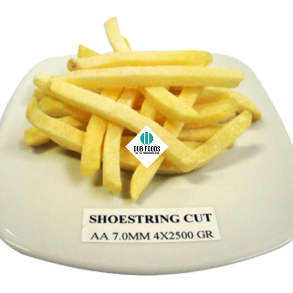 

Kentang Goreng / French Fries Batter Coated / Crispy Shoestring 2,5 Kg