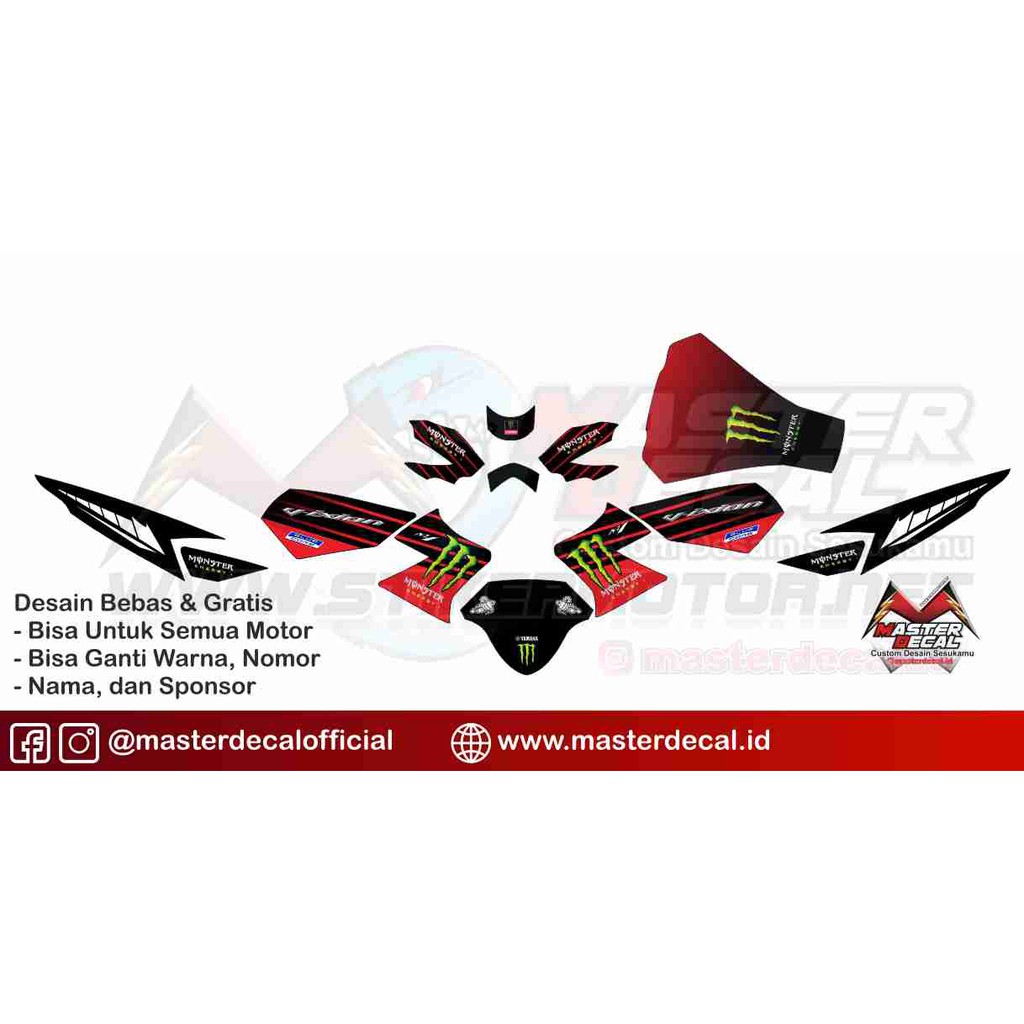 Decal Stiker Motor Vixion Old MotoGP 2019