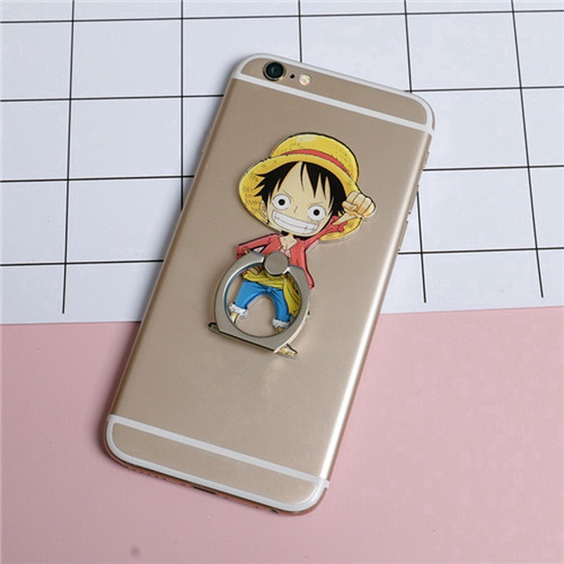 Ring Holder Putar 360 Model Anime One Piece Bahan Metal Untuk Handphone Universal