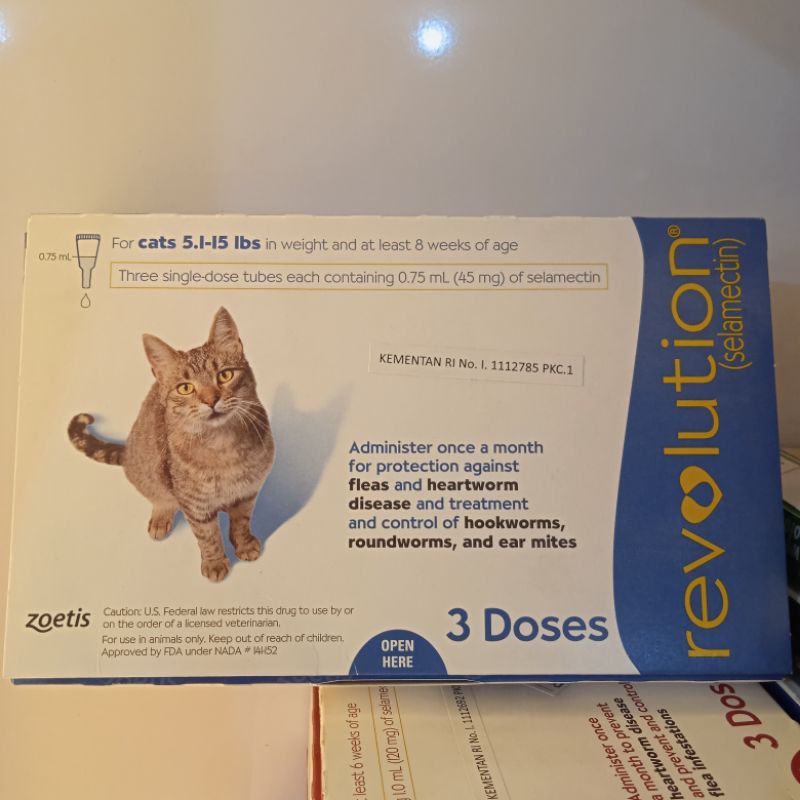 Revolution Cat Blue / Obat Kutu Kucing 1 Tube