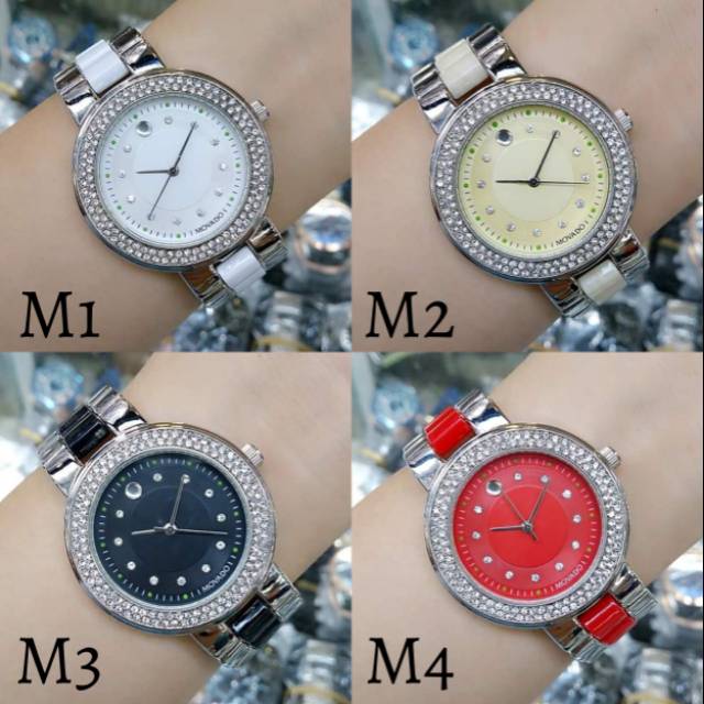 Jam Tangan MovadoFashion Wanita Rantai Stainless Steel