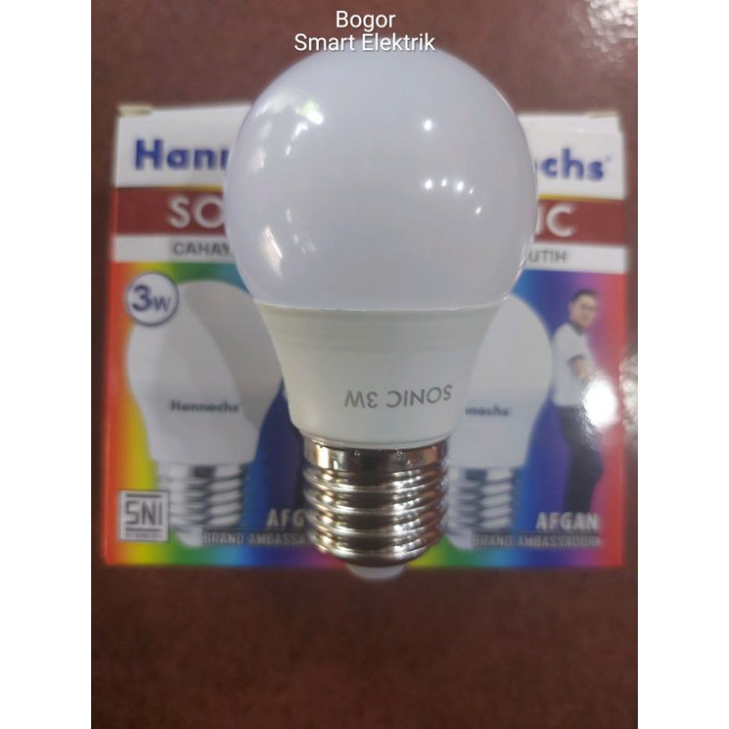 Lampu LED Hannochs Sonic 3W/ 3Watt Cahaya Putih