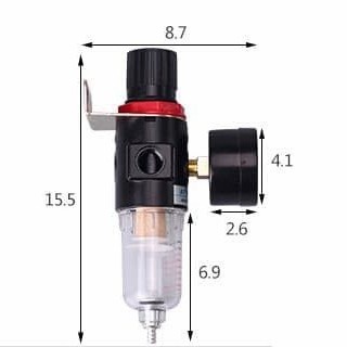 Mini Air Filter Regulator Single 1/4 Filter Kompresor