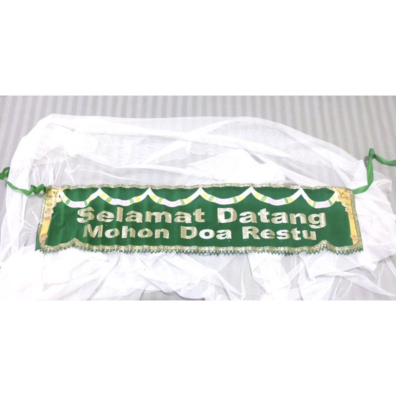 (Terlaris) BANNER SELAMAT DATANG MOHON DOA RESTU / UNDANGAN HAJATAN