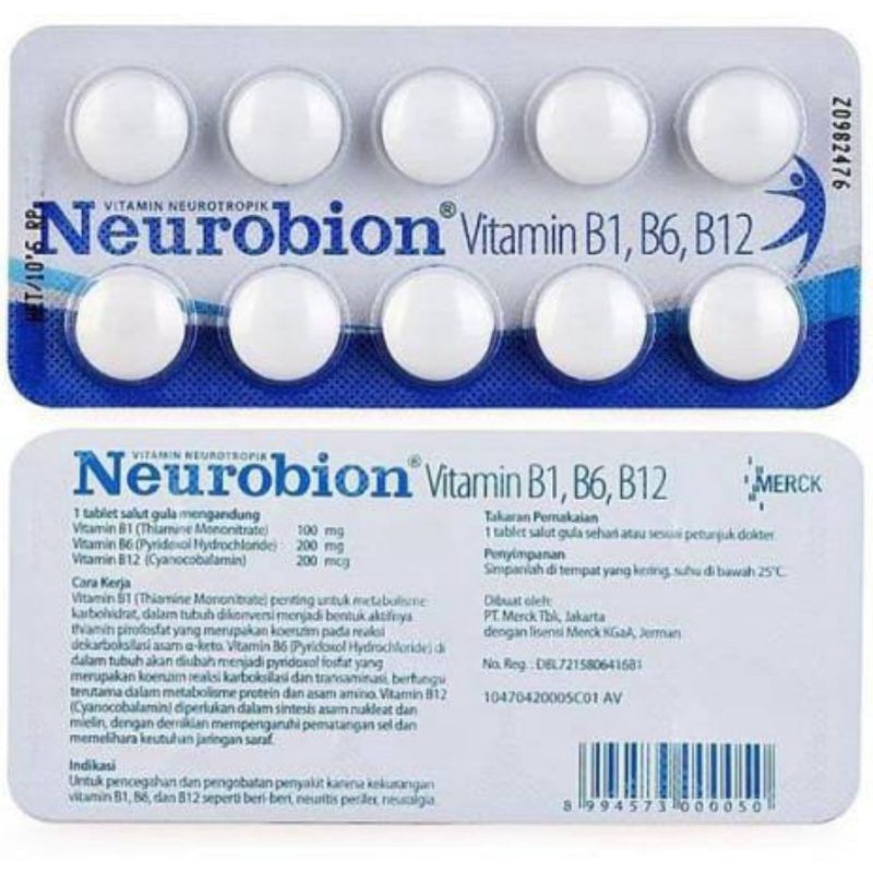 Neurobion Putih Eceran 1 tablet vitamin neurotropik satuan