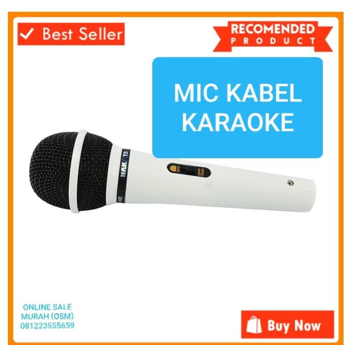 Nakata Nk 137 Mic Mik Microphone Mikrofon Kabel Cable Karaoke Vokal Shopee Indonesia