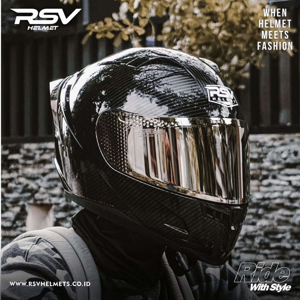 RSV HELM FF500 CARBON GLOSSY
