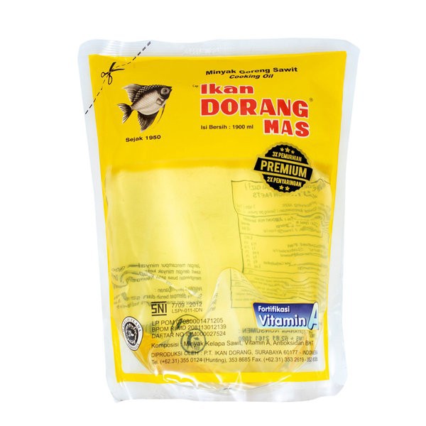 Ikan Dorang Mas Minyak Goreng Refill 1.9 Liter