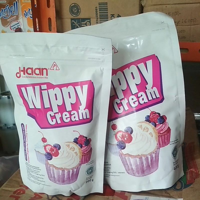 

Wippy Cream 200gram Dan 400gram