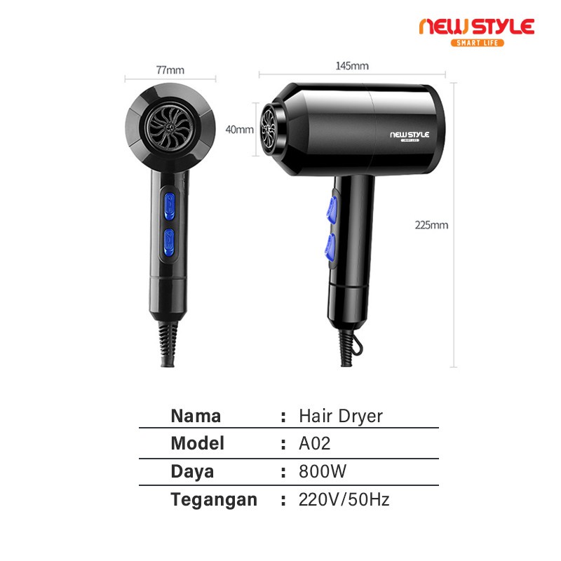 NEW STYLE SMART LIFE HAIR DRYER A02