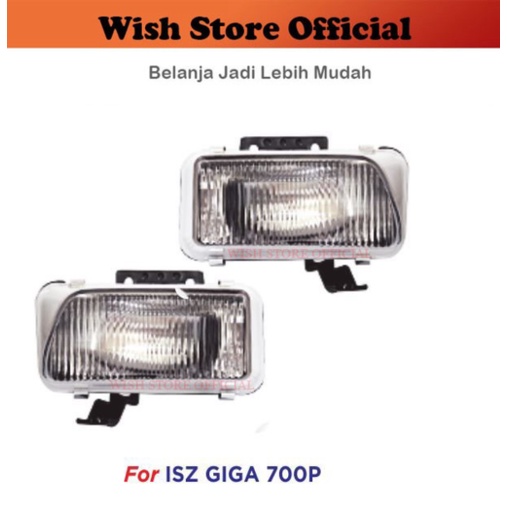 Foglamp Fog Lamp Lampu Kabut Bumper Isuzu Giga Truk Elf NMR71 NLR 700P - Kanan atau kiri