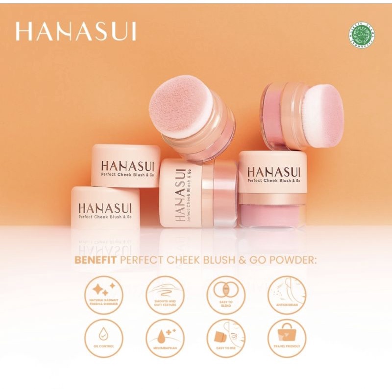 HANASUI PERFECT CHEEK BLUSH &amp; GO / HANASUI BLUSH ON / BLUSHON