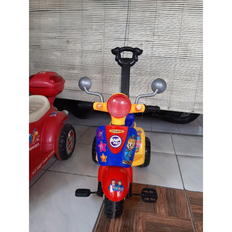 SEPEDA ANAK RODA 3 SCOOPY DORONG MAINAN ANAK ❤ PRELOVED