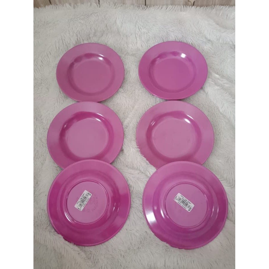 P06-5 piring unicorn 6pcs melamin golden dragon tatakan gelas