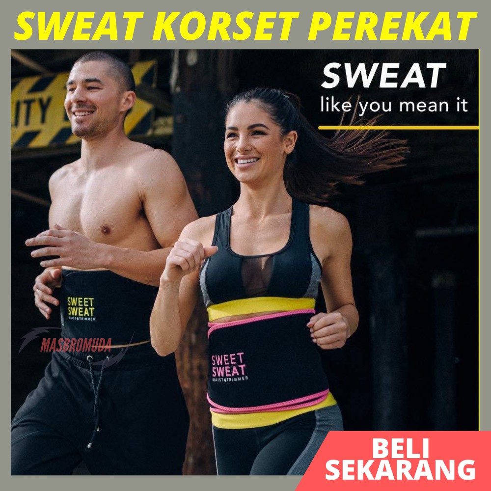 Korset Pelangsing Perut Buncit Sweet Sweat Perekat Pengecil Perut Hot Shapers Stagen Pria Wanita 001