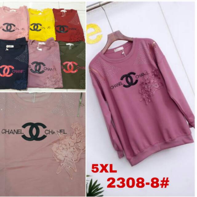 Kaos import chanel jumbo