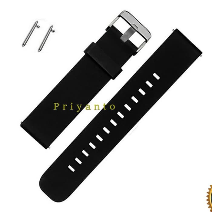 Strap Tali jam pebble classic smart watch 22mm hitam termasuk pen