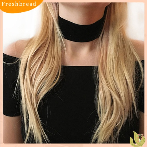 Fresh| Kalung Choker Bahan Velvet Warna Hitam Gaya Retro Gothic Untuk Wanita