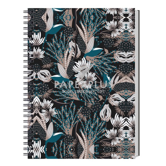 

Spiral Notebook A5 Polos Bunga Tosca Abu-abu