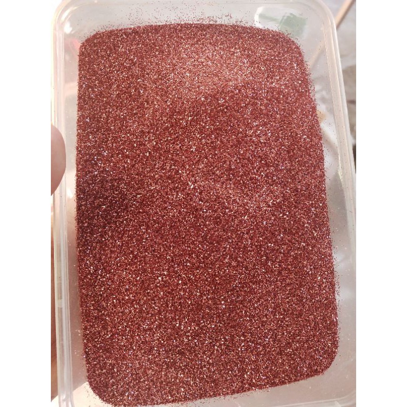 SERBUK GLITTER DUSTY PINK KODE B22 PER 25 GRAM