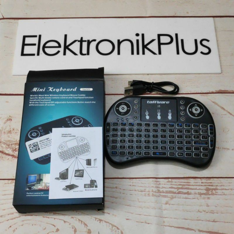 Keyboard Original i8 Mini Wireless 2.4GHz dengan Touch Pad &amp; Mouse EP88