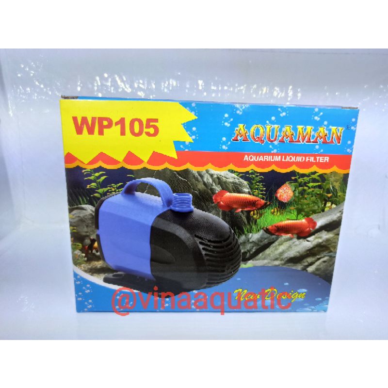 Pompa Air Celup Aquarium Aquascape Akuarium Kolam Ikan Hidroponik AQUAMAN WP 105 32 Watt 2.8 Meter