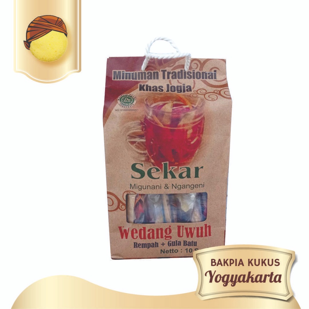 

Wedang Uwuh Jogja (Rempah + Gula Batu) "Sekar" ISI 10Sachet