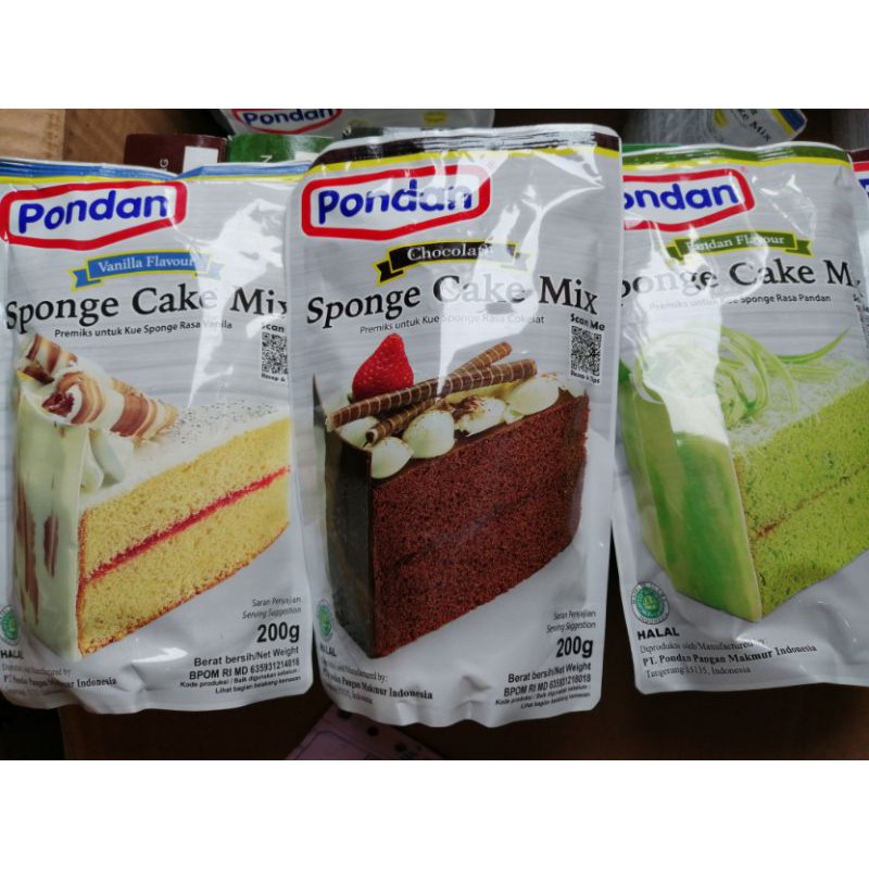 

Pondan Sponge Cake 200 Gram