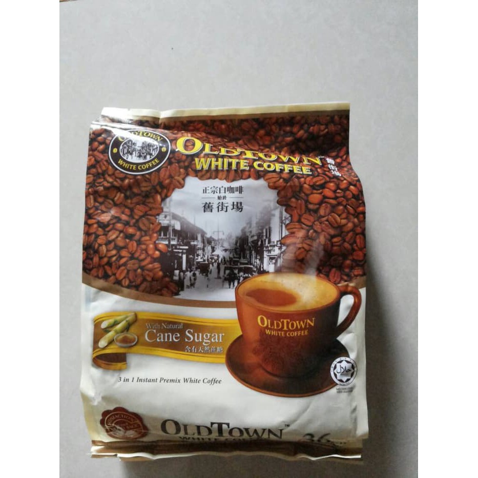 

OLDTOWN WHITE COFFEE 3 In 1 with natural Cane Sugar