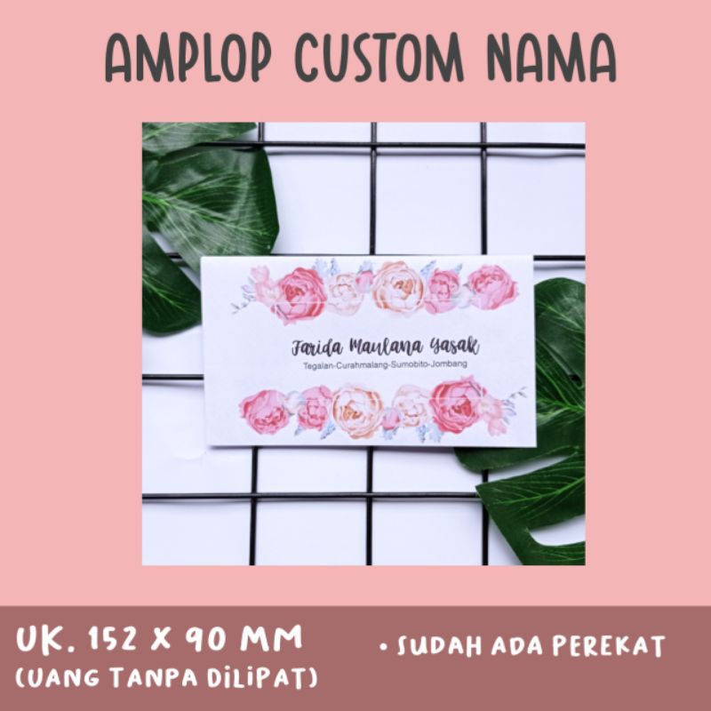 AMPLOP CUSTOM NAMA, AMPLOP KONDANGAN, AMPLOP MINIGOLD