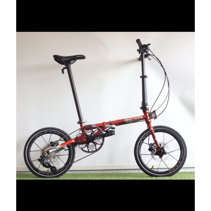 Sepeda Lipat Folding Bike 16 inch Element Troy Mirip X9 Hydraulic Fnhon Gust