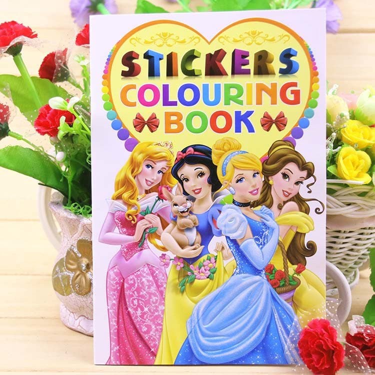 COLOURING BOOK GOODY BAG ULang TAHun buku mewarnai frozen mickey cars