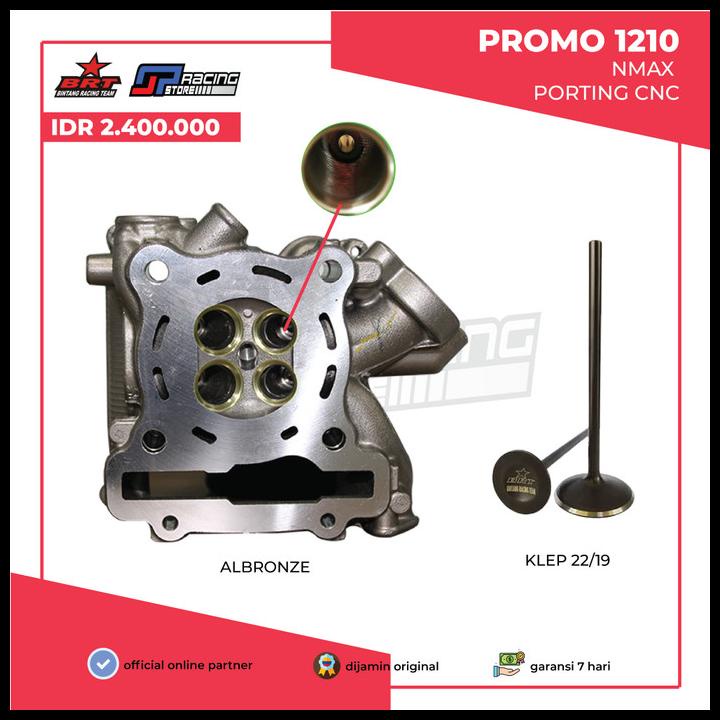 Brt Promo 1210 Head Nmax Porting Cnc + Klep