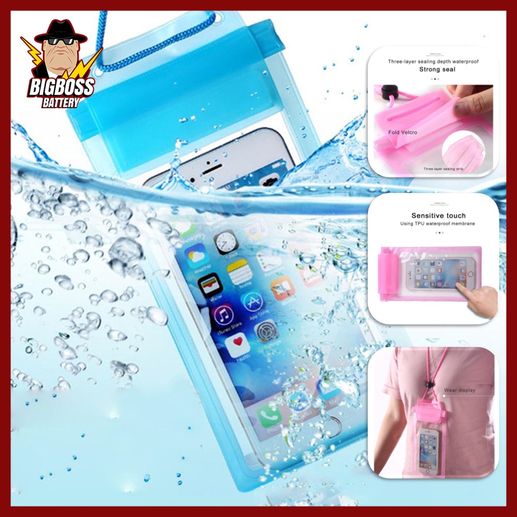 Waterproof Hp Sarung Pelindung Handphone Anti Air Ukuran XL Perlengkapan Berenang