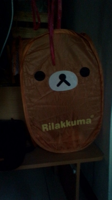 Keranjang Baju Kotor Rilakkuma / Keranjang Baju Lipat Motif Kartun /folding Laundry Basket